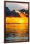 Sunset Landscape with a Yacht - Miami - Florida-Philippe Hugonnard-Framed Premium Photographic Print