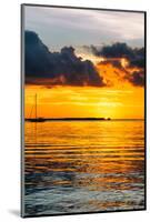 Sunset Landscape with a Yacht - Miami - Florida-Philippe Hugonnard-Mounted Photographic Print