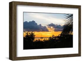 Sunset Landscape with a Yacht - Miami - Florida-Philippe Hugonnard-Framed Photographic Print