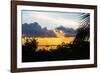 Sunset Landscape with a Yacht - Miami - Florida-Philippe Hugonnard-Framed Photographic Print