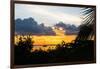 Sunset Landscape with a Yacht - Miami - Florida-Philippe Hugonnard-Framed Photographic Print