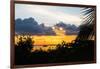 Sunset Landscape with a Yacht - Miami - Florida-Philippe Hugonnard-Framed Photographic Print