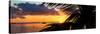 Sunset Landscape with a Yacht - Miami - Florida-Philippe Hugonnard-Stretched Canvas