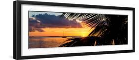 Sunset Landscape with a Yacht - Miami - Florida-Philippe Hugonnard-Framed Premium Photographic Print