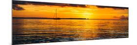 Sunset Landscape with a Yacht - Miami - Florida-Philippe Hugonnard-Mounted Photographic Print