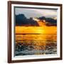 Sunset Landscape with a Yacht - Miami - Florida-Philippe Hugonnard-Framed Photographic Print