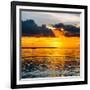 Sunset Landscape with a Yacht - Miami - Florida-Philippe Hugonnard-Framed Photographic Print