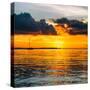 Sunset Landscape with a Yacht - Miami - Florida-Philippe Hugonnard-Stretched Canvas