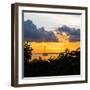 Sunset Landscape with a Yacht - Miami - Florida-Philippe Hugonnard-Framed Photographic Print