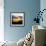 Sunset Landscape with a Yacht - Miami - Florida-Philippe Hugonnard-Framed Photographic Print displayed on a wall