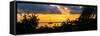 Sunset Landscape with a Yacht - Miami - Florida-Philippe Hugonnard-Framed Stretched Canvas