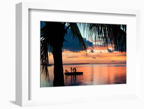 Sunset Landscape with Floating Platform - Florida-Philippe Hugonnard-Framed Photographic Print