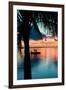 Sunset Landscape with Floating Platform - Florida-Philippe Hugonnard-Framed Premium Photographic Print