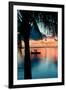 Sunset Landscape with Floating Platform - Florida-Philippe Hugonnard-Framed Premium Photographic Print