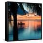 Sunset Landscape with Floating Platform - Florida-Philippe Hugonnard-Framed Stretched Canvas