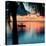 Sunset Landscape with Floating Platform - Florida-Philippe Hugonnard-Stretched Canvas