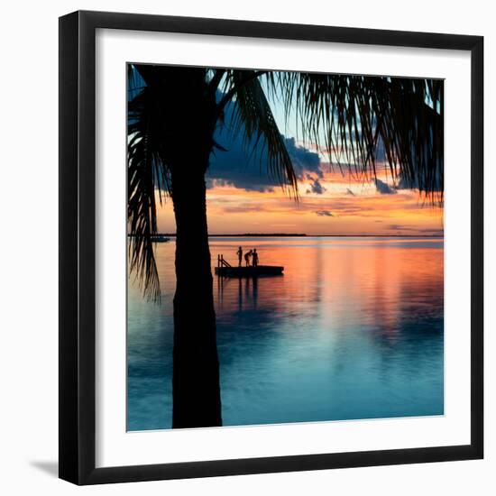 Sunset Landscape with Floating Platform - Florida-Philippe Hugonnard-Framed Photographic Print