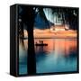 Sunset Landscape with Floating Platform - Florida-Philippe Hugonnard-Framed Stretched Canvas