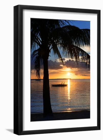 Sunset Landscape with Floating Platform - Miami - Florida-Philippe Hugonnard-Framed Photographic Print