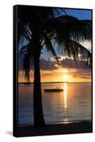 Sunset Landscape with Floating Platform - Miami - Florida-Philippe Hugonnard-Framed Stretched Canvas