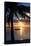 Sunset Landscape with Floating Platform - Miami - Florida-Philippe Hugonnard-Framed Stretched Canvas