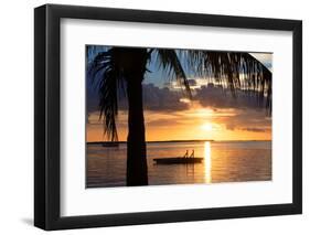 Sunset Landscape with Floating Platform - Miami - Florida-Philippe Hugonnard-Framed Photographic Print