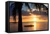 Sunset Landscape with Floating Platform - Miami - Florida-Philippe Hugonnard-Framed Stretched Canvas