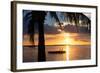 Sunset Landscape with Floating Platform - Miami - Florida-Philippe Hugonnard-Framed Photographic Print