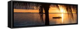 Sunset Landscape with Floating Platform - Miami - Florida-Philippe Hugonnard-Framed Stretched Canvas