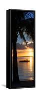 Sunset Landscape with Floating Platform - Miami - Florida-Philippe Hugonnard-Framed Stretched Canvas