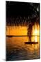 Sunset Landscape with Yacht and Floating Platform - Miami - Florida-Philippe Hugonnard-Mounted Photographic Print