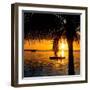 Sunset Landscape with Yacht and Floating Platform - Miami - Florida-Philippe Hugonnard-Framed Photographic Print