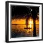 Sunset Landscape with Yacht and Floating Platform - Miami - Florida-Philippe Hugonnard-Framed Photographic Print