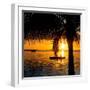 Sunset Landscape with Yacht and Floating Platform - Miami - Florida-Philippe Hugonnard-Framed Photographic Print