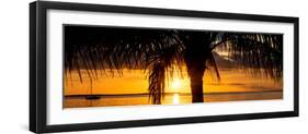 Sunset Landscape with Yacht - Miami - Florida-Philippe Hugonnard-Framed Photographic Print