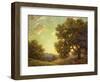 Sunset Landscape-Granville Redmond-Framed Art Print