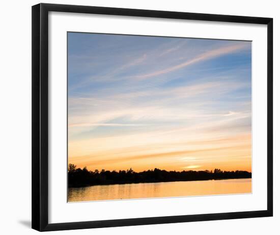 Sunset Last Rays-null-Framed Art Print