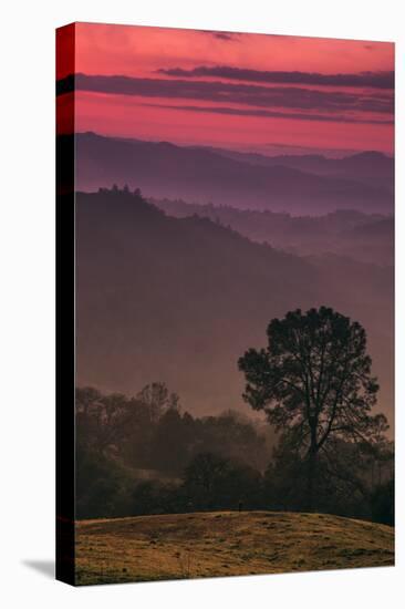 Sunset Layers, Mount Diablo, California-Vincent James-Stretched Canvas