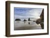 Sunset light at Second Beach in Olympic National Park, Washington State, USA-Chuck Haney-Framed Photographic Print