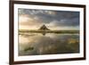 Sunset light, Mont-Saint-Michel, UNESCO World Heritage Site, Normandy, France, Europe-Francesco Vaninetti-Framed Photographic Print