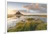 Sunset light, Mont-Saint-Michel, UNESCO World Heritage Site, Normandy, France, Europe-Francesco Vaninetti-Framed Photographic Print