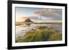 Sunset light, Mont-Saint-Michel, UNESCO World Heritage Site, Normandy, France, Europe-Francesco Vaninetti-Framed Photographic Print