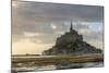 Sunset light, Mont-Saint-Michel, UNESCO World Heritage Site, Normandy, France, Europe-Francesco Vaninetti-Mounted Photographic Print