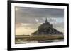 Sunset light, Mont-Saint-Michel, UNESCO World Heritage Site, Normandy, France, Europe-Francesco Vaninetti-Framed Photographic Print