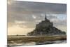 Sunset light, Mont-Saint-Michel, UNESCO World Heritage Site, Normandy, France, Europe-Francesco Vaninetti-Mounted Photographic Print