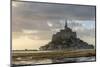 Sunset light, Mont-Saint-Michel, UNESCO World Heritage Site, Normandy, France, Europe-Francesco Vaninetti-Mounted Photographic Print