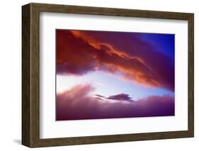 Sunset Light On Clouds-Panoramic Images-Framed Photographic Print