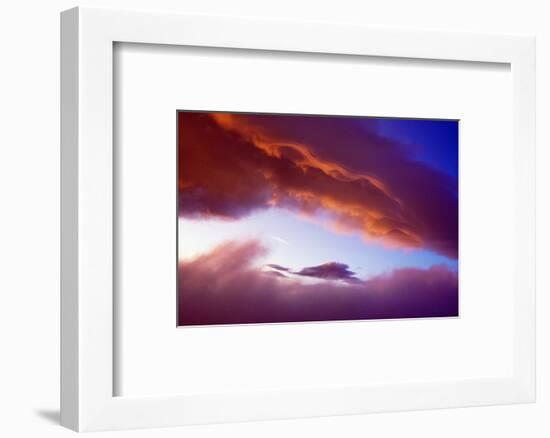 Sunset Light On Clouds-Panoramic Images-Framed Photographic Print