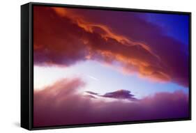 Sunset Light On Clouds-Panoramic Images-Framed Stretched Canvas