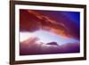 Sunset Light On Clouds-Panoramic Images-Framed Photographic Print